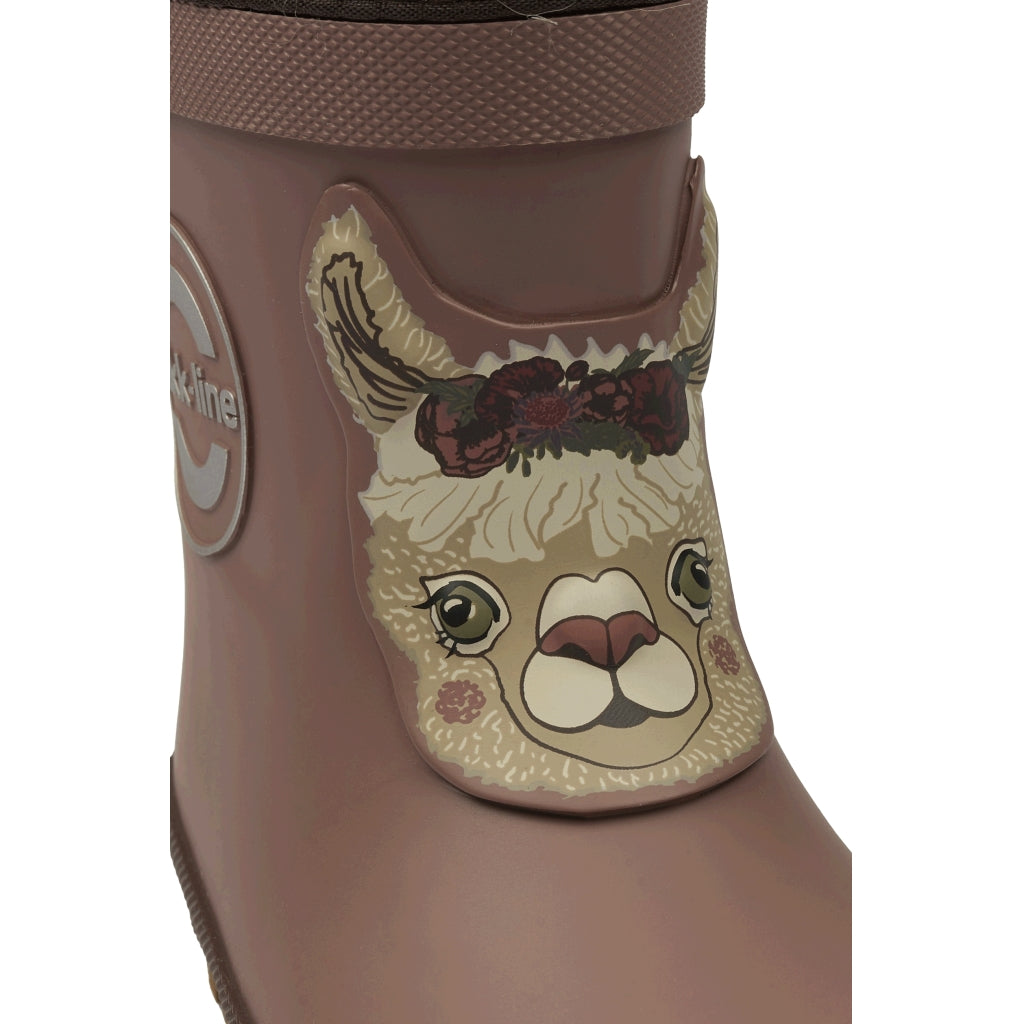 Mikk-Line Vinter Gummistøvler 3D Dyremotiv Rubber Boots Twilight Mauve