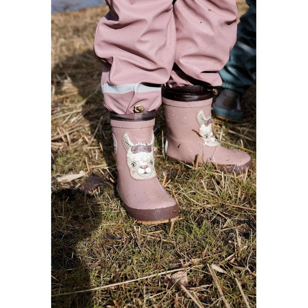 Mikk-Line Vinter Gummistøvler 3D Dyremotiv Rubber Boots Twilight Mauve