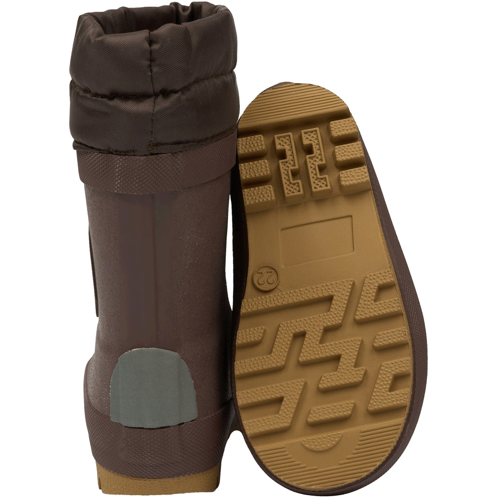 Mikk-Line Vinter Gummistøvler Glitter Rubber Boots French Roast