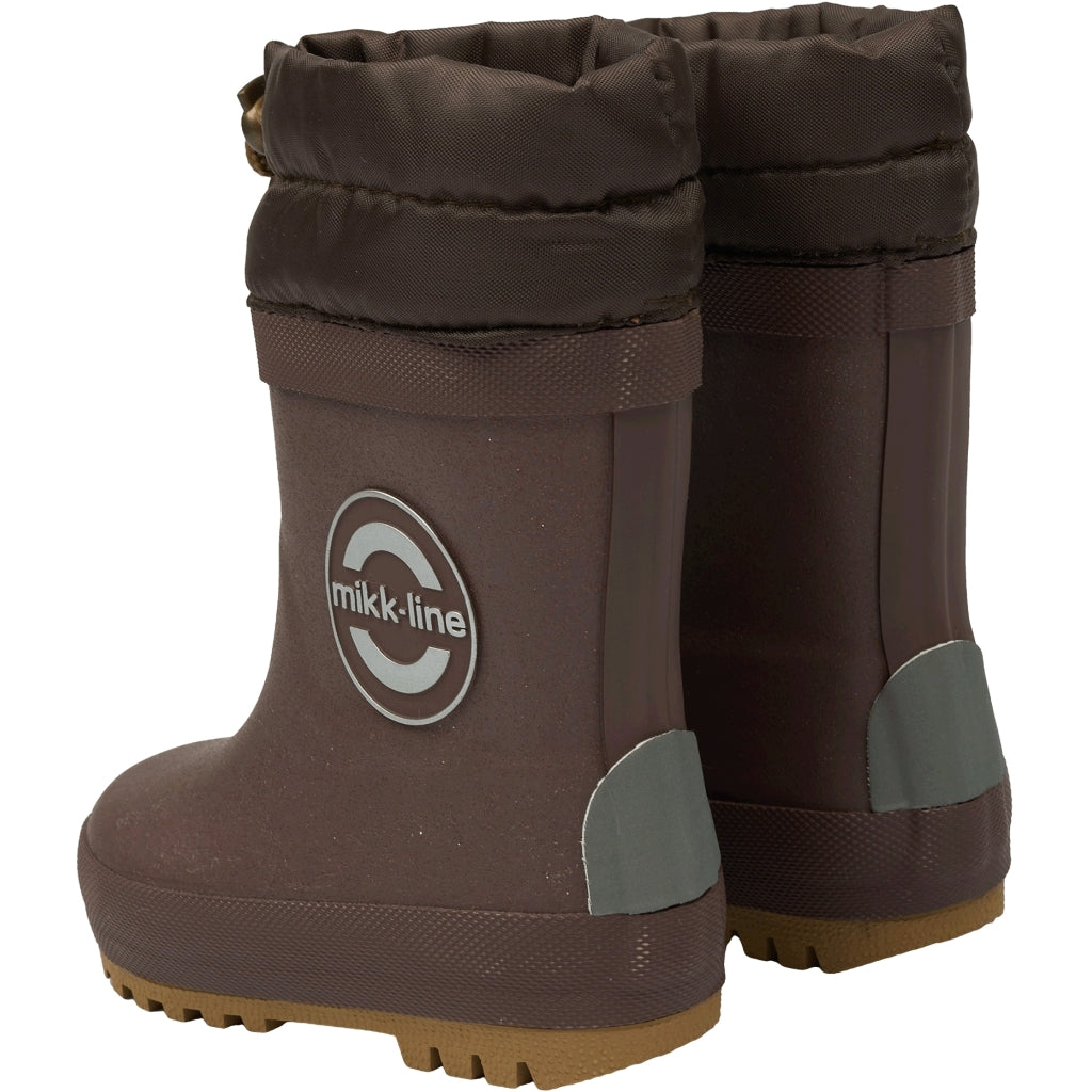 Mikk-Line Vinter Gummistøvler Glitter Rubber Boots French Roast