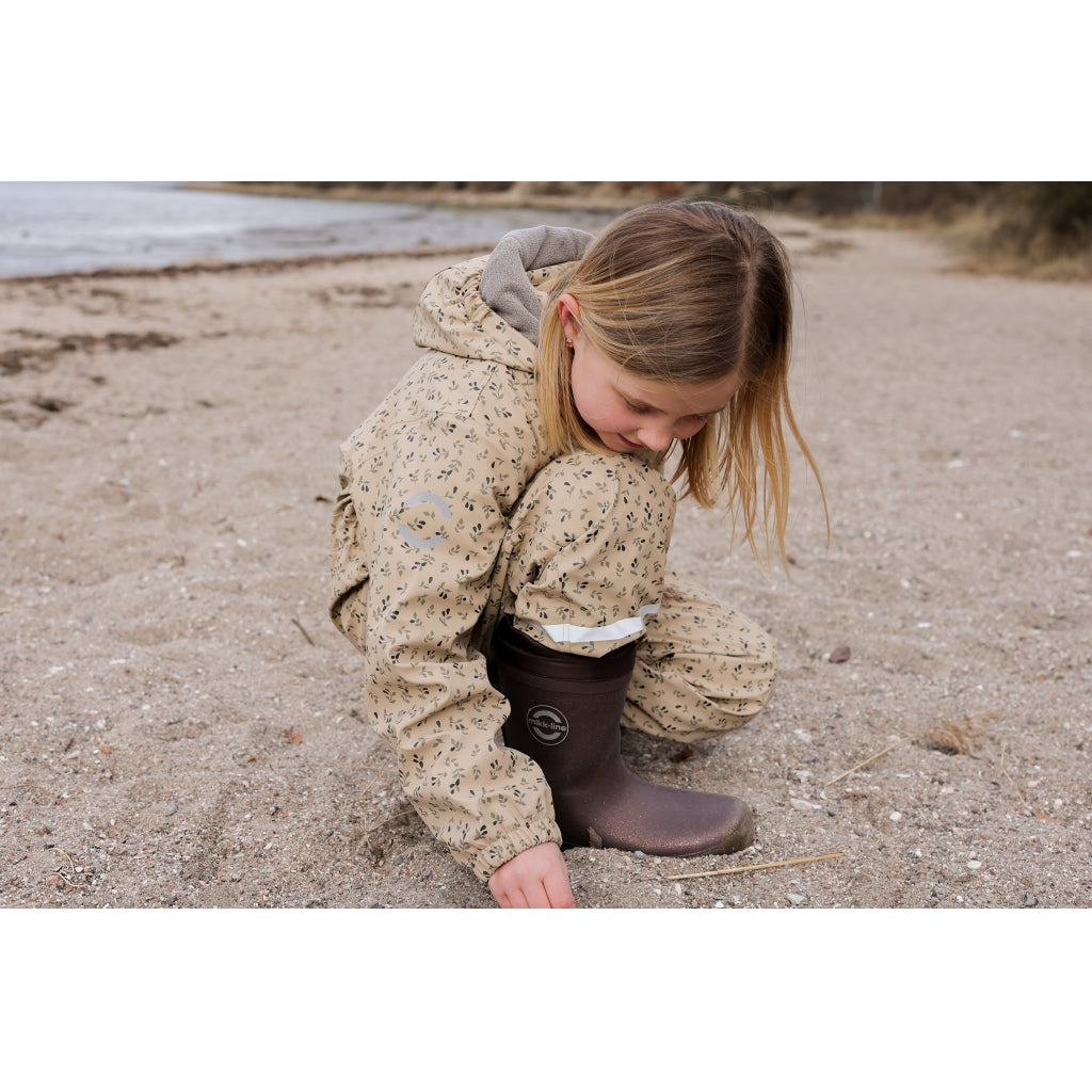 Mikk-Line Vinter Gummistøvler Glitter Rubber Boots French Roast