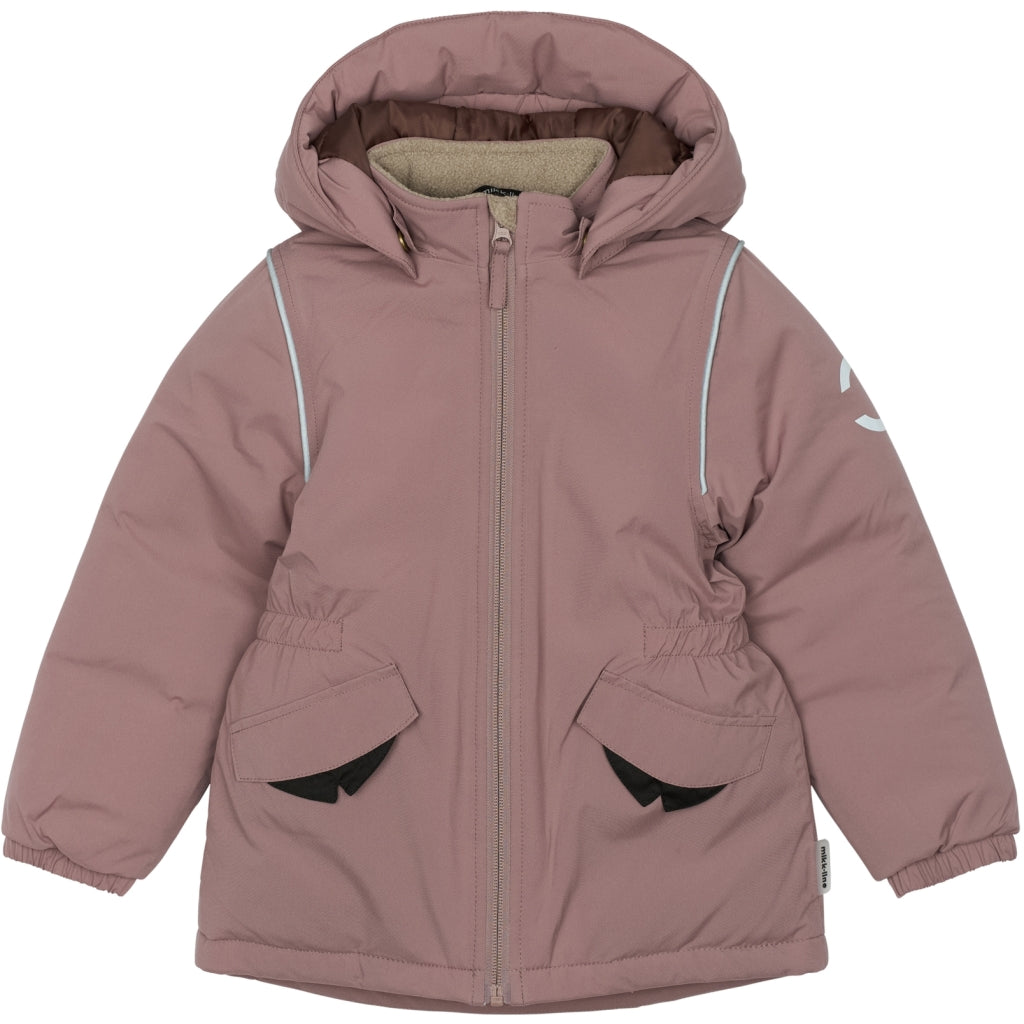 Mikk-Line Vinterjakke Polyester Jakker Twilight Mauve