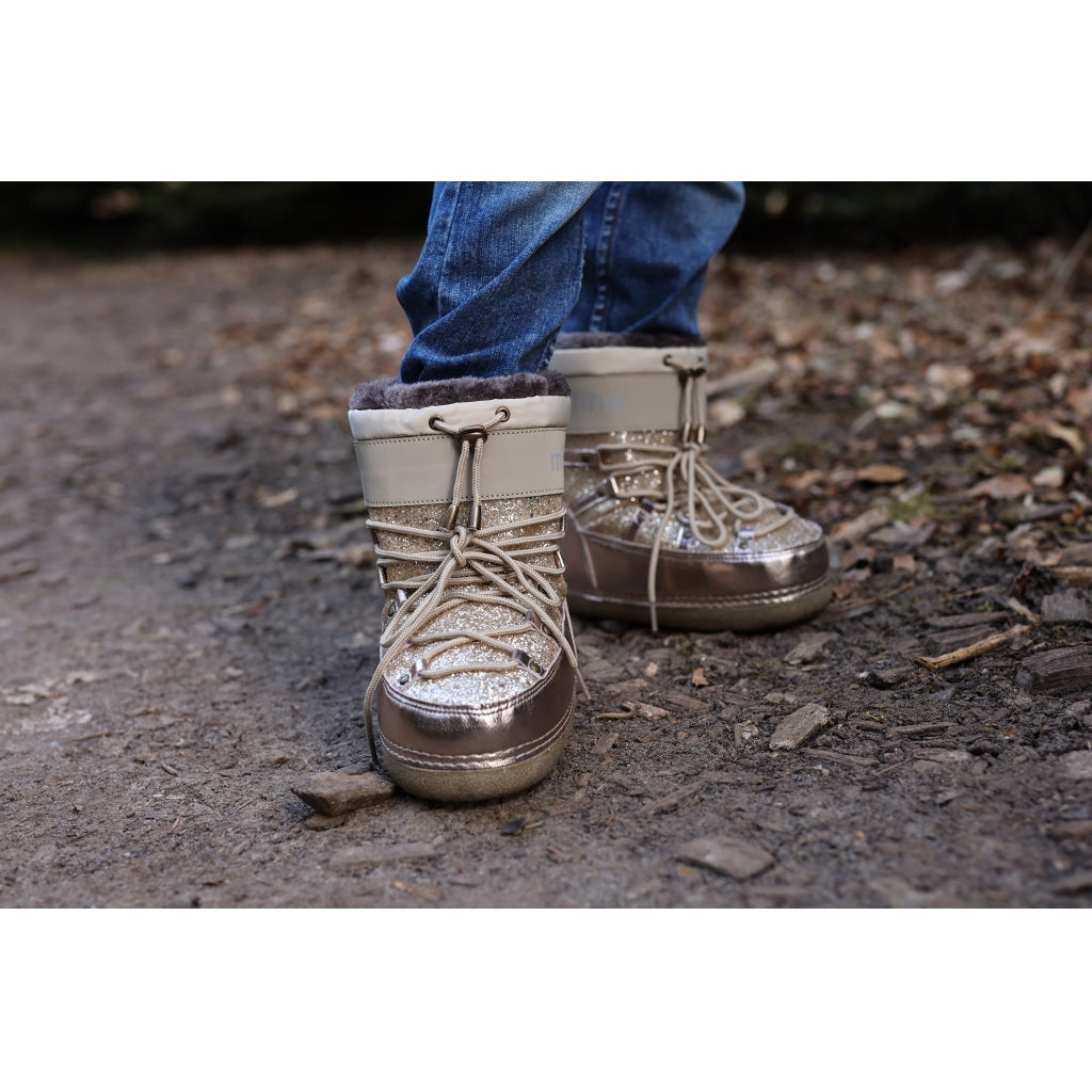 Mikk-Line Vinterstøvler Winter Boots Champagne Glitter