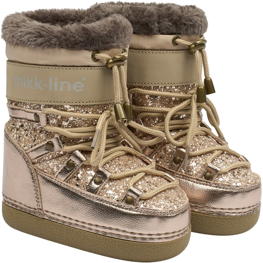 Mikk-Line Vinterstøvler Winter Boots Champagne Glitter