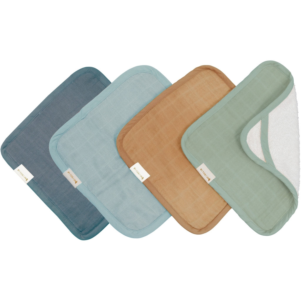 Fabelab Wash Cloth - 4 pack - Blue Spruce Mix Badekåber Multi Colours