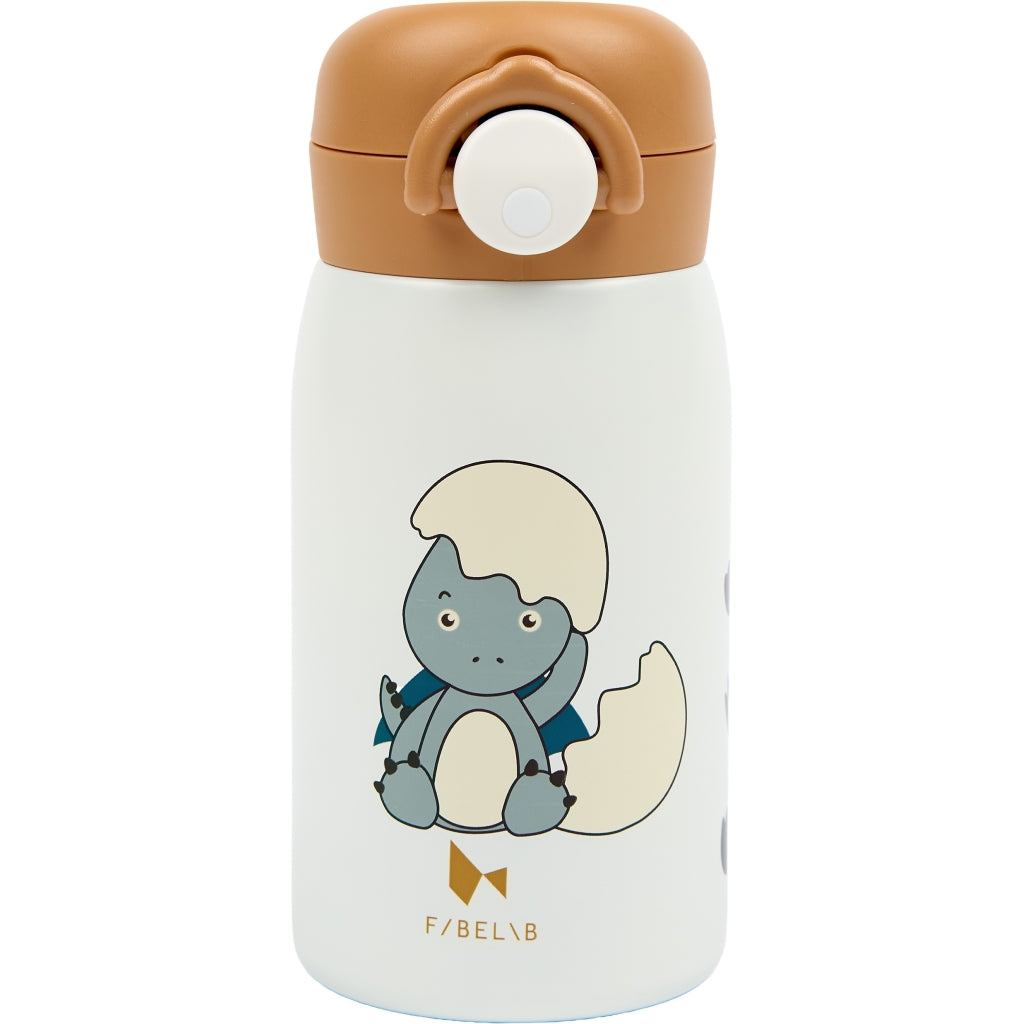 Fabelab Water Bottle - Small - Dinoland Blue Water Bottles Whisper White