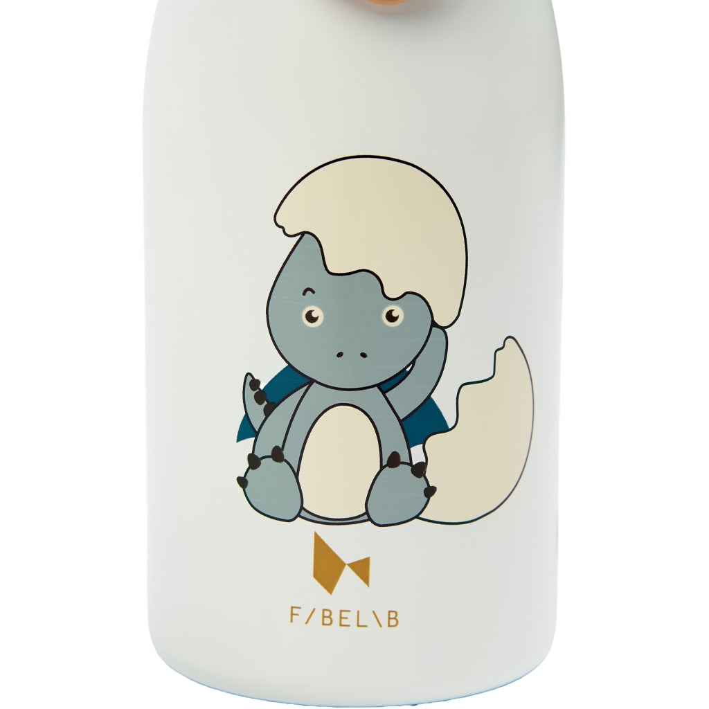 Fabelab Water Bottle - Small - Dinoland Blue Water Bottles Whisper White