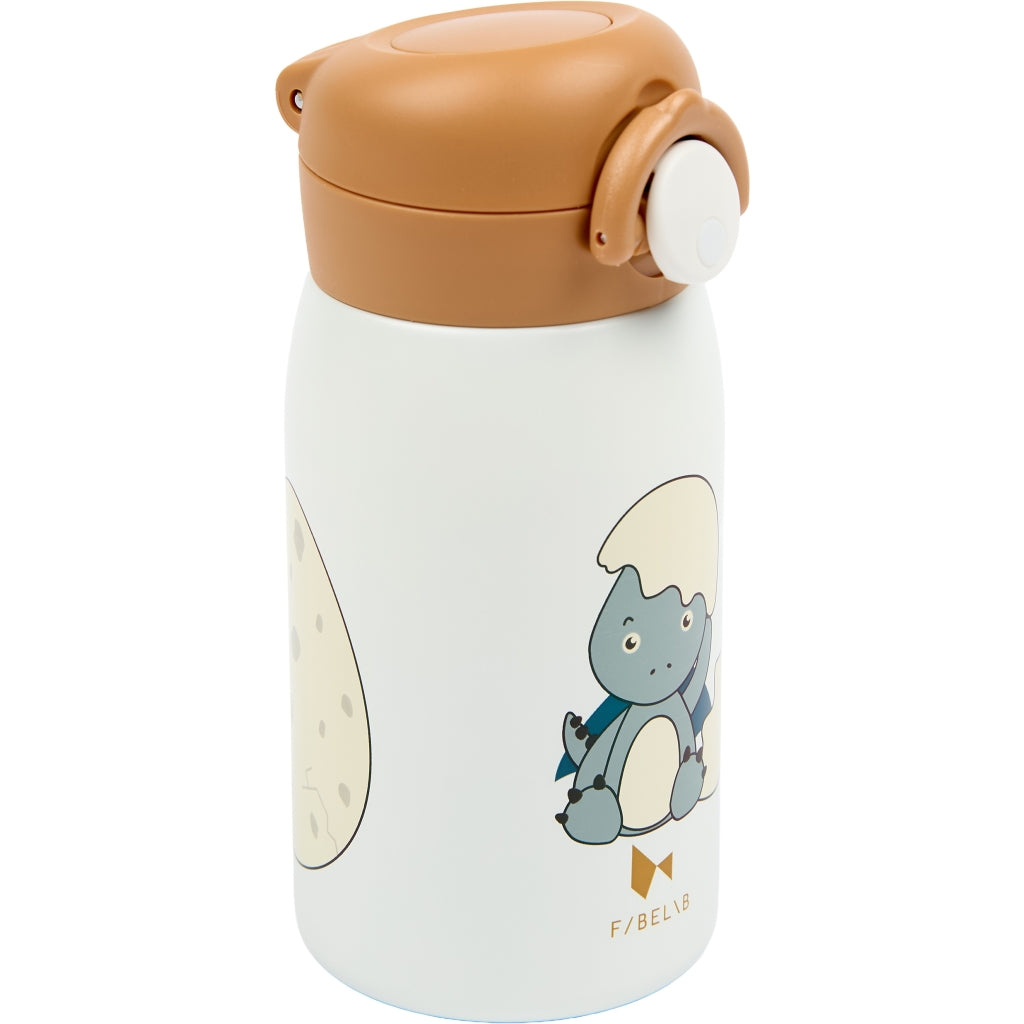 Fabelab Water Bottle - Small - Dinoland Blue Water Bottles Whisper White