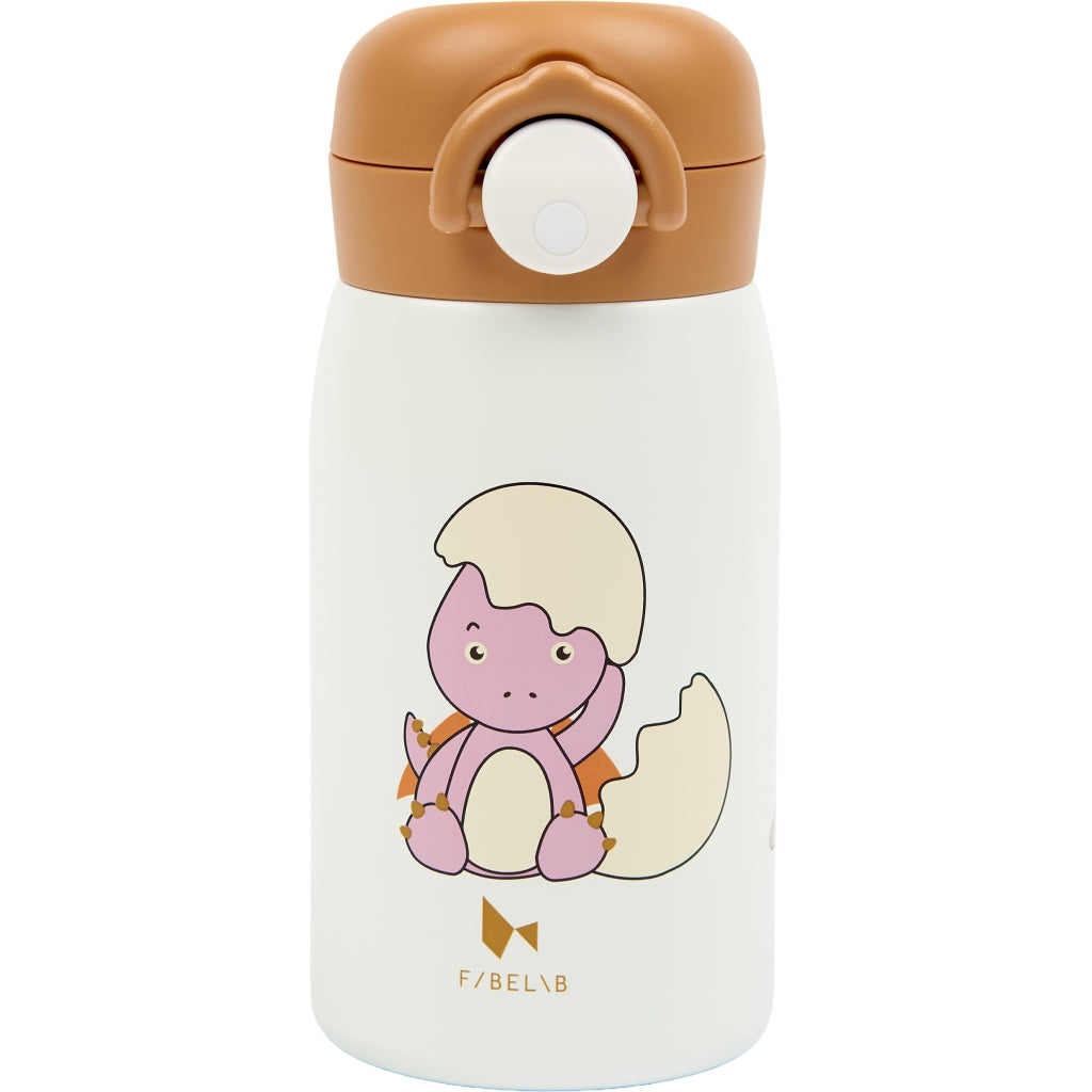 Fabelab Water Bottle - Small - Dinoland Rose Water Bottles Whisper White