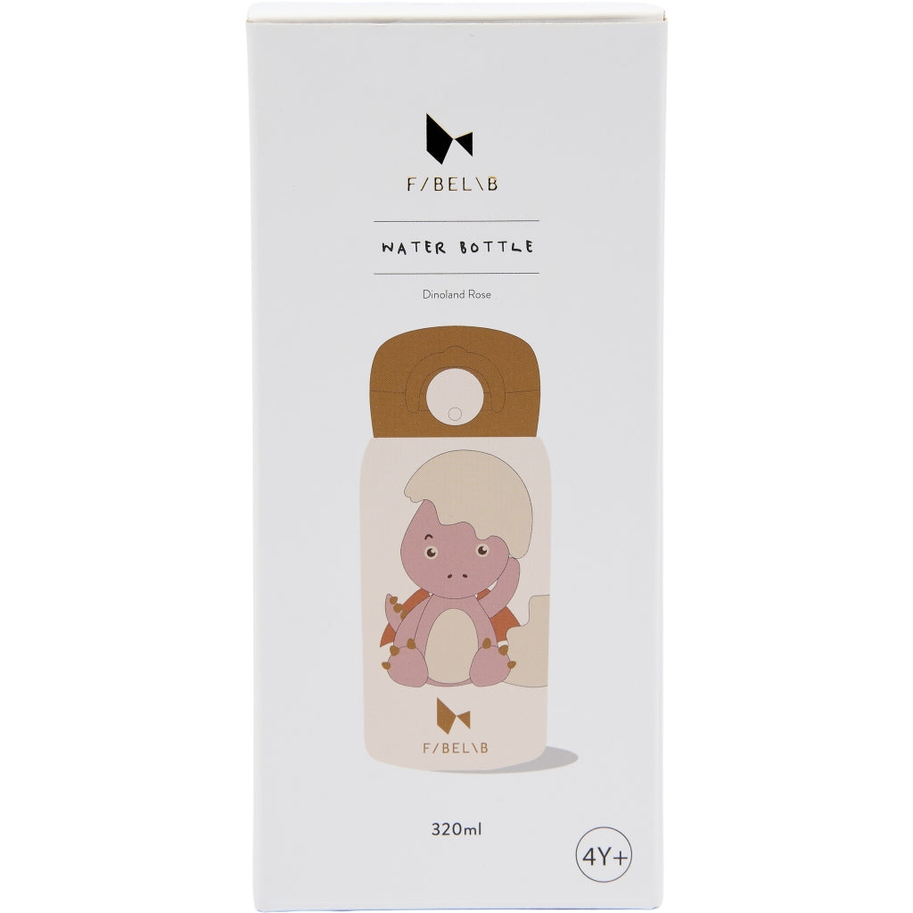 Fabelab Water Bottle - Small - Dinoland Rose Water Bottles Whisper White