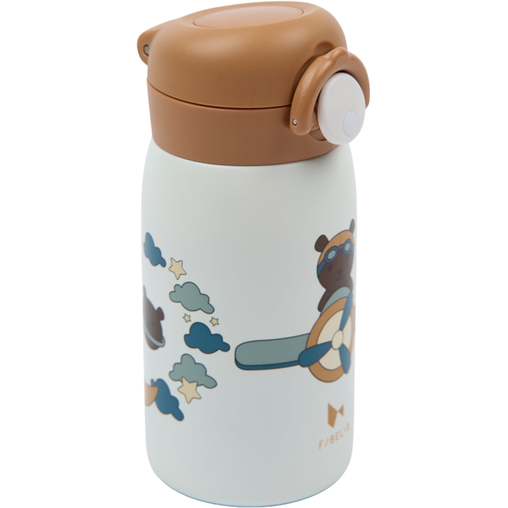 Fabelab Water Bottle - Small - Little Flyers Bear Water Bottles Whisper White