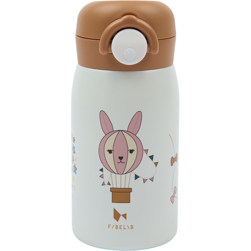 Fabelab Water Bottle - Small - Little Flyers Bunny Water Bottles Whisper White