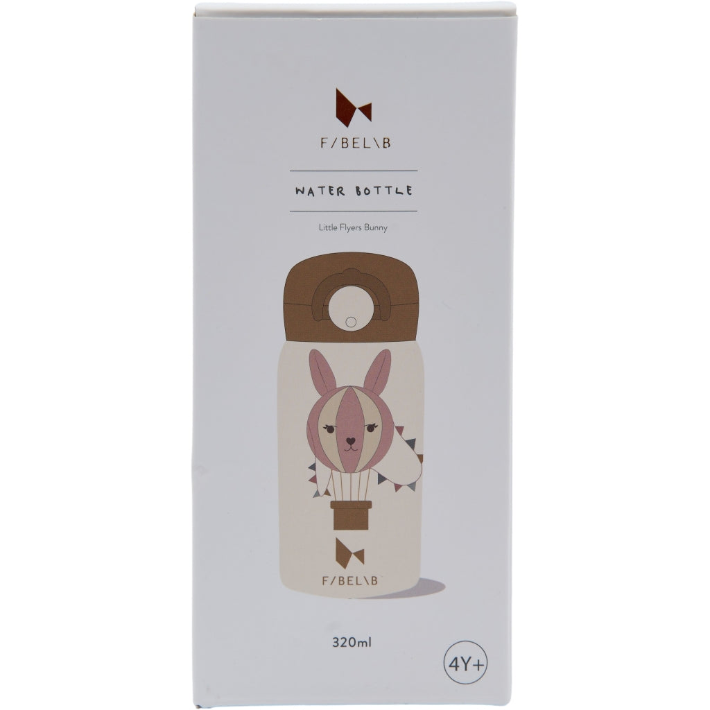 Fabelab Water Bottle - Small - Little Flyers Bunny Water Bottles Whisper White