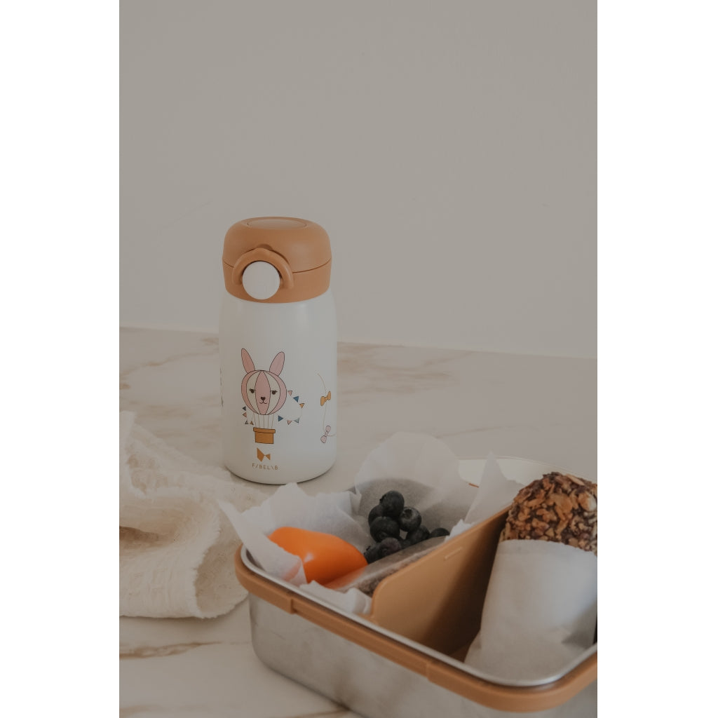 Fabelab Water Bottle - Small - Little Flyers Bunny Water Bottles Whisper White