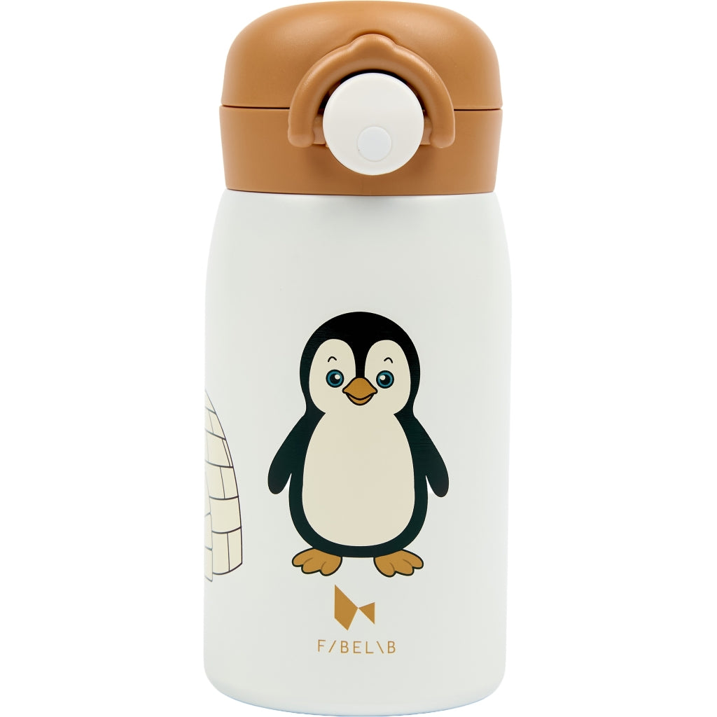 Fabelab Water Bottle - Small - Penguin Water Bottles Whisper White