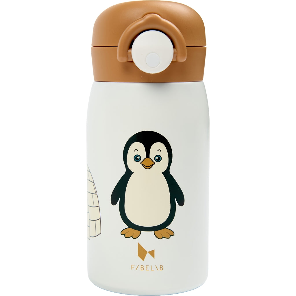 Fabelab Water Bottle - Small - Penguin Water Bottles Whisper White