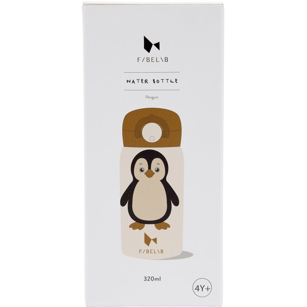 Fabelab Water Bottle - Small - Penguin Water Bottles Whisper White
