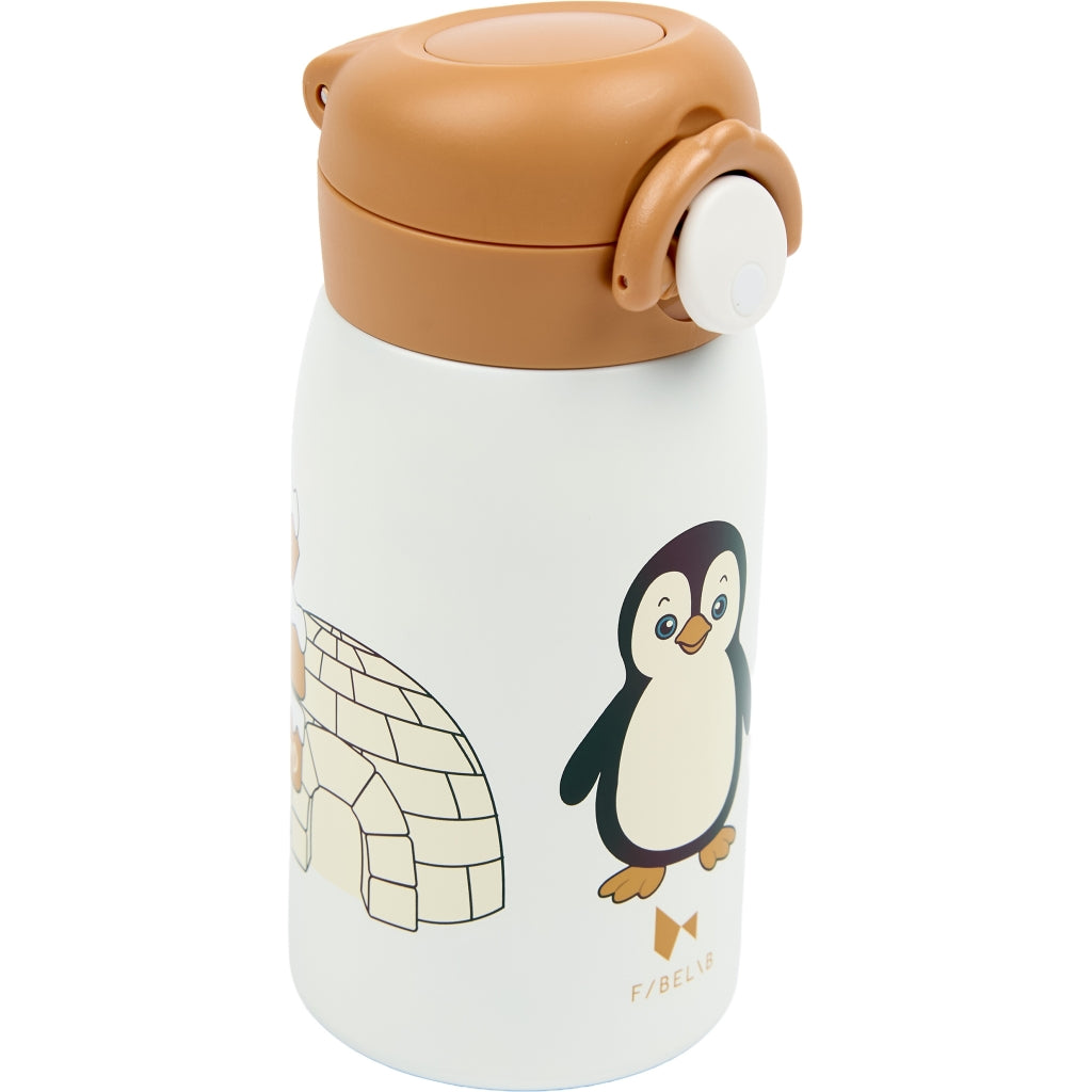 Fabelab Water Bottle - Small - Penguin Water Bottles Whisper White