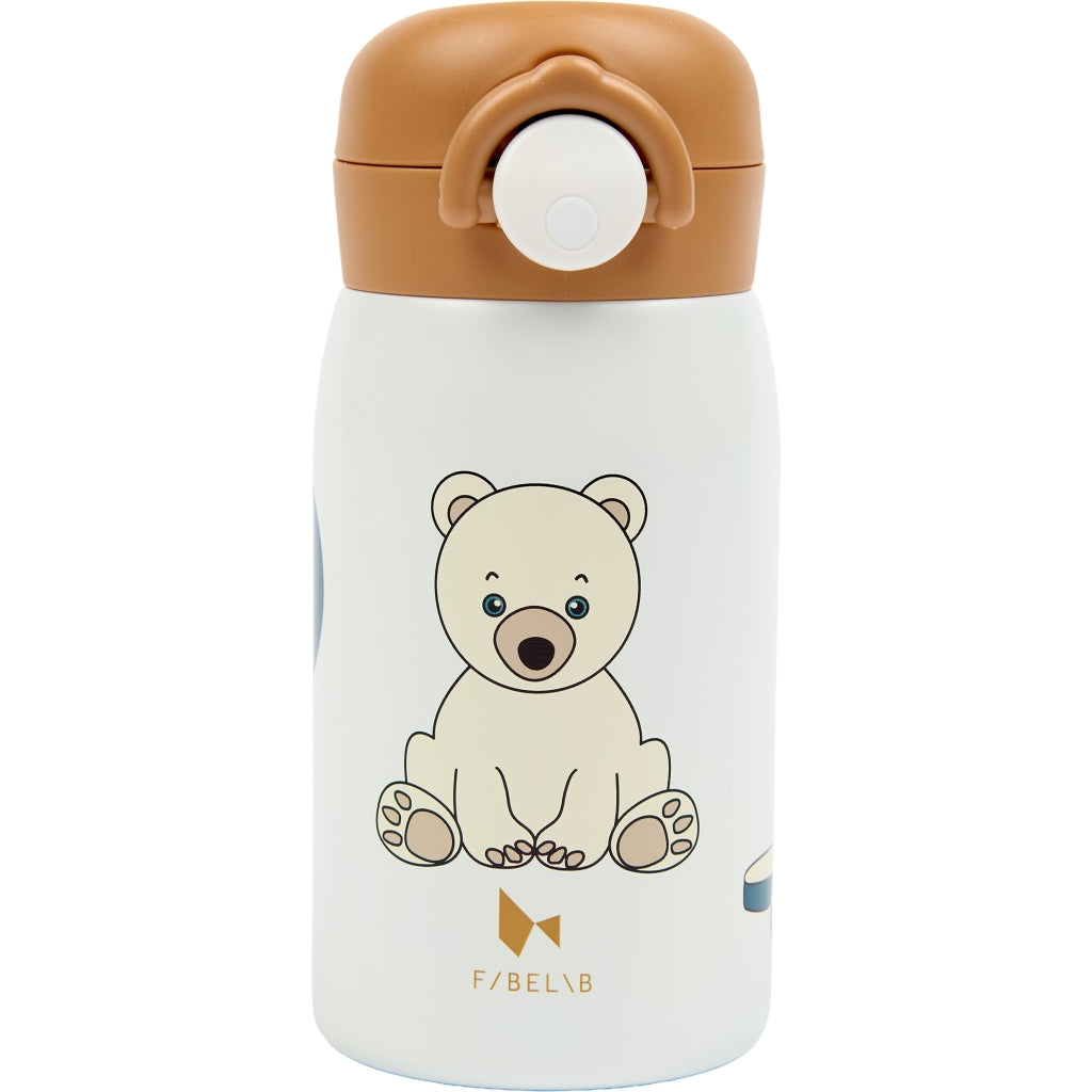 Fabelab Water Bottle - Small - Polar Bear Water Bottles Whisper White