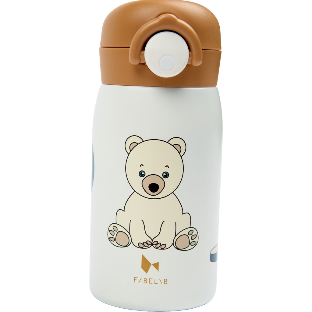 Fabelab Water Bottle - Small - Polar Bear Water Bottles Whisper White
