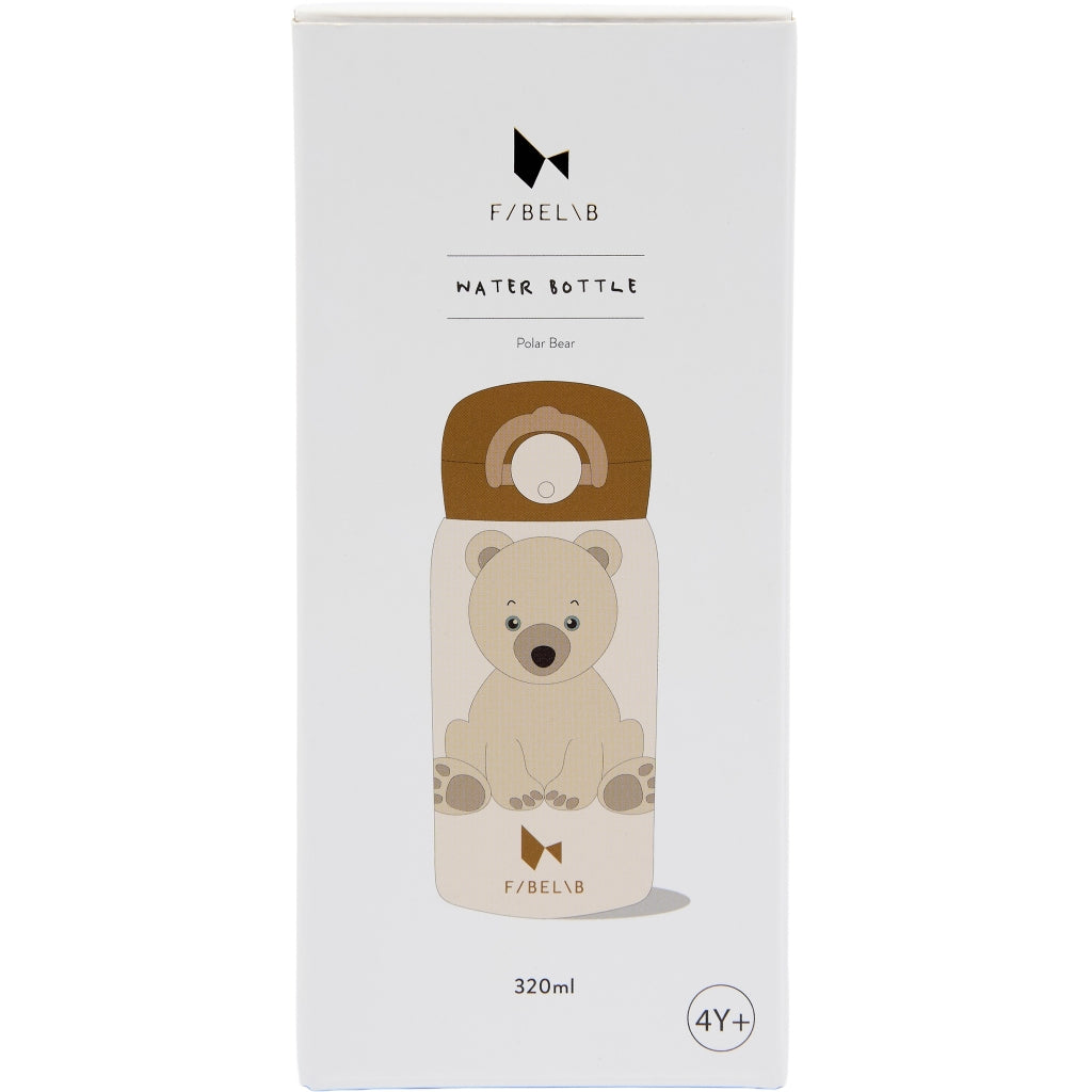 Fabelab Water Bottle - Small - Polar Bear Water Bottles Whisper White