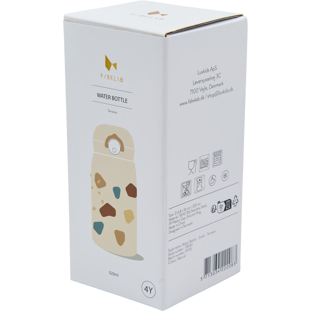 Fabelab Water bottle - Small - Terrazzo Water Bottles Natural