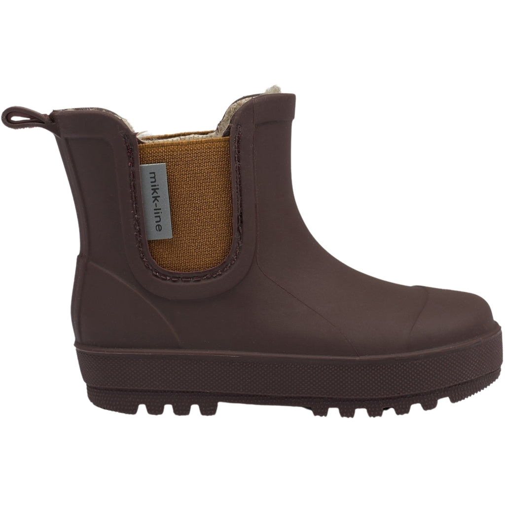 Mikk-Line Wellies Winter TPE - Low Rubber Boots Raisin