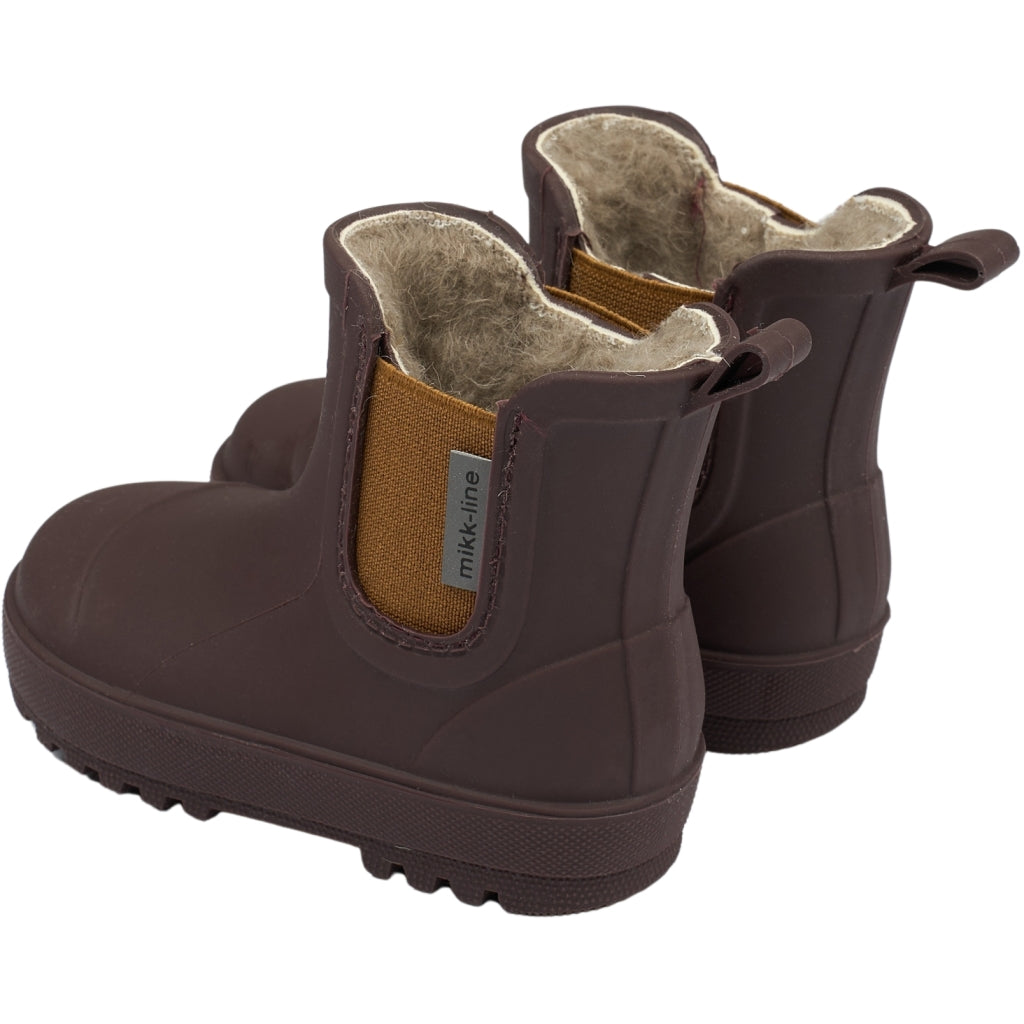 Mikk-Line Wellies Winter TPE - Low Rubber Boots Raisin