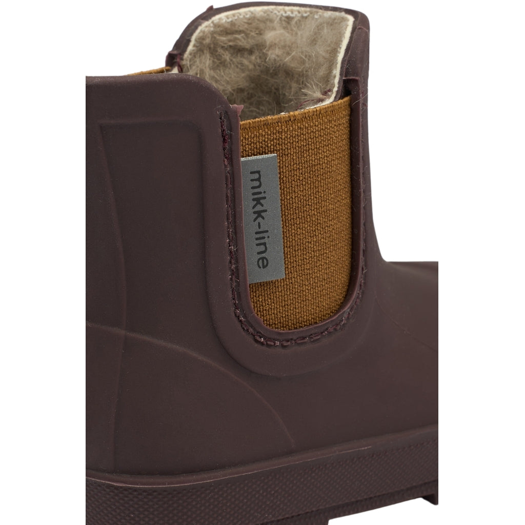 Mikk-Line Wellies Winter TPE - Low Rubber Boots Raisin