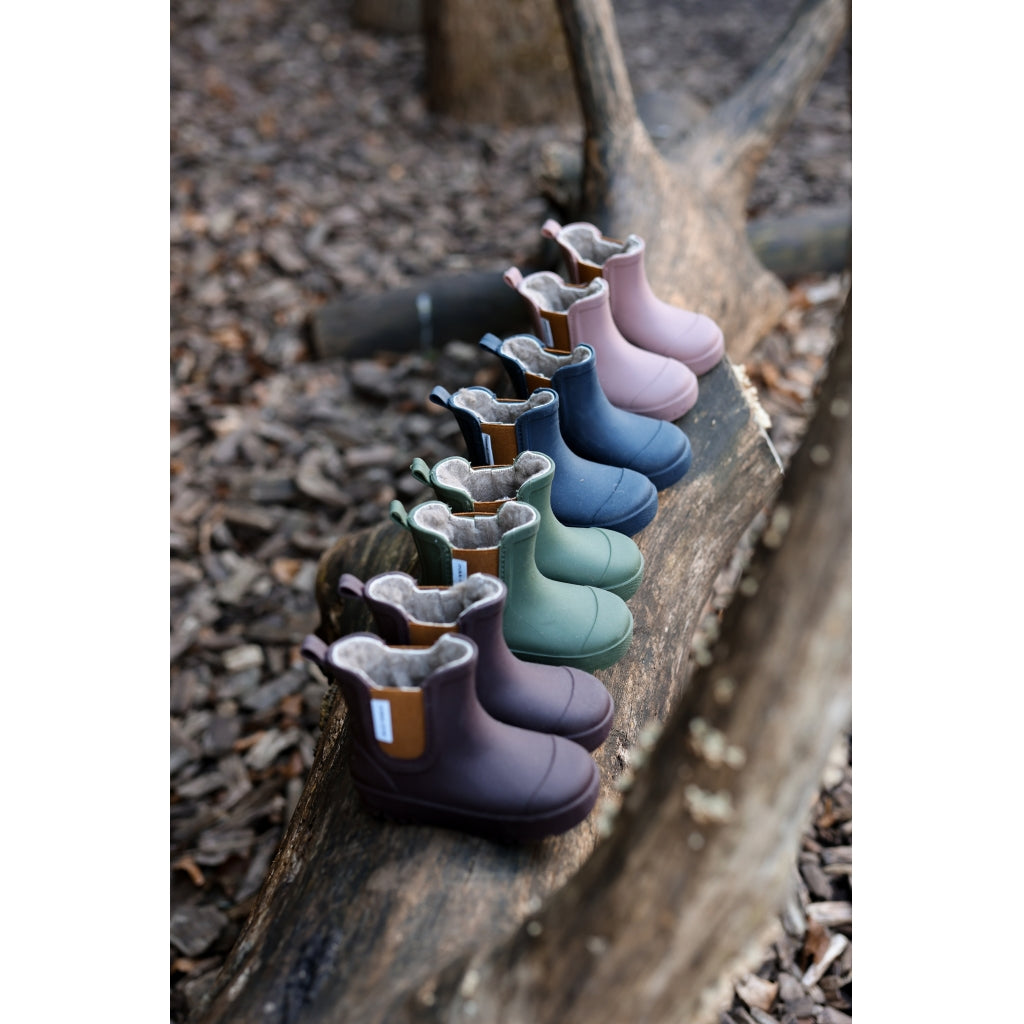 Mikk-Line Wellies Winter TPE - Low Rubber Boots Raisin