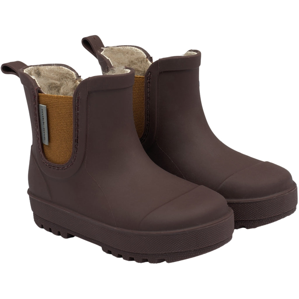 Mikk-Line Wellies Winter TPE - Low Rubber Boots Raisin