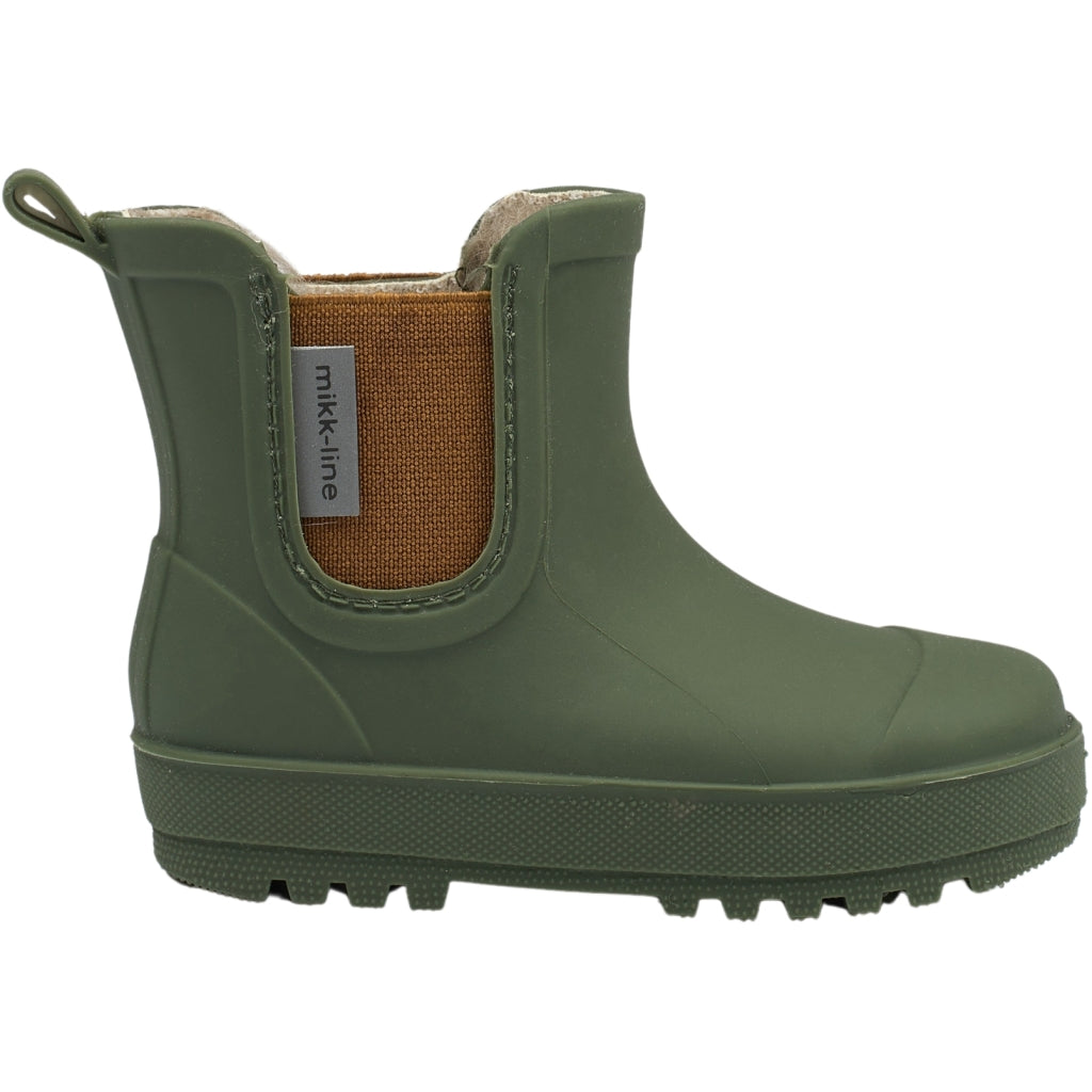Mikk-Line Wellies Winter TPE - Low Rubber Boots Thyme