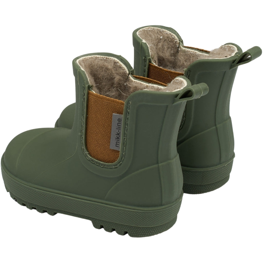 Mikk-Line Wellies Winter TPE - Low Rubber Boots Thyme