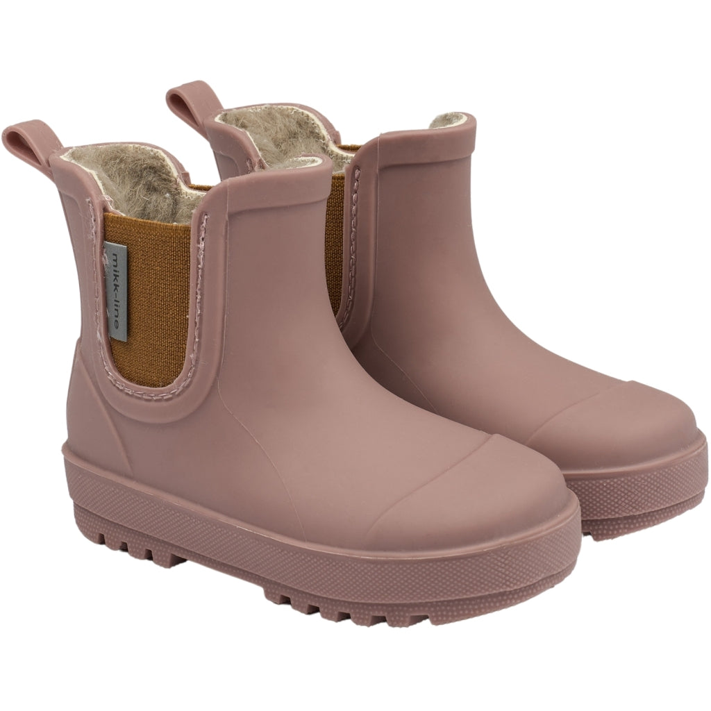 Mikk-Line Wellies Winter TPE - Low Rubber Boots Twilight Mauve
