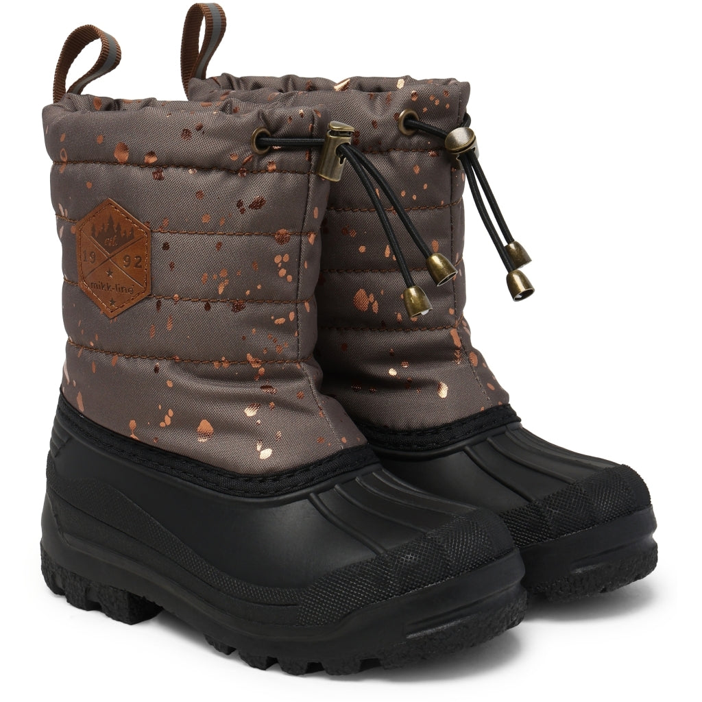 Mikk-Line Winter Boot Rubber (Printed) Støvler og gummistøvler Chocolate Chip