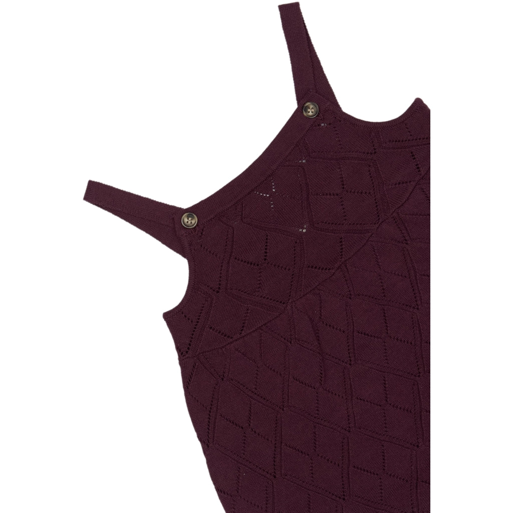 PETIT PIAO ppDalia Knit Dress Kjoler Dark Grape