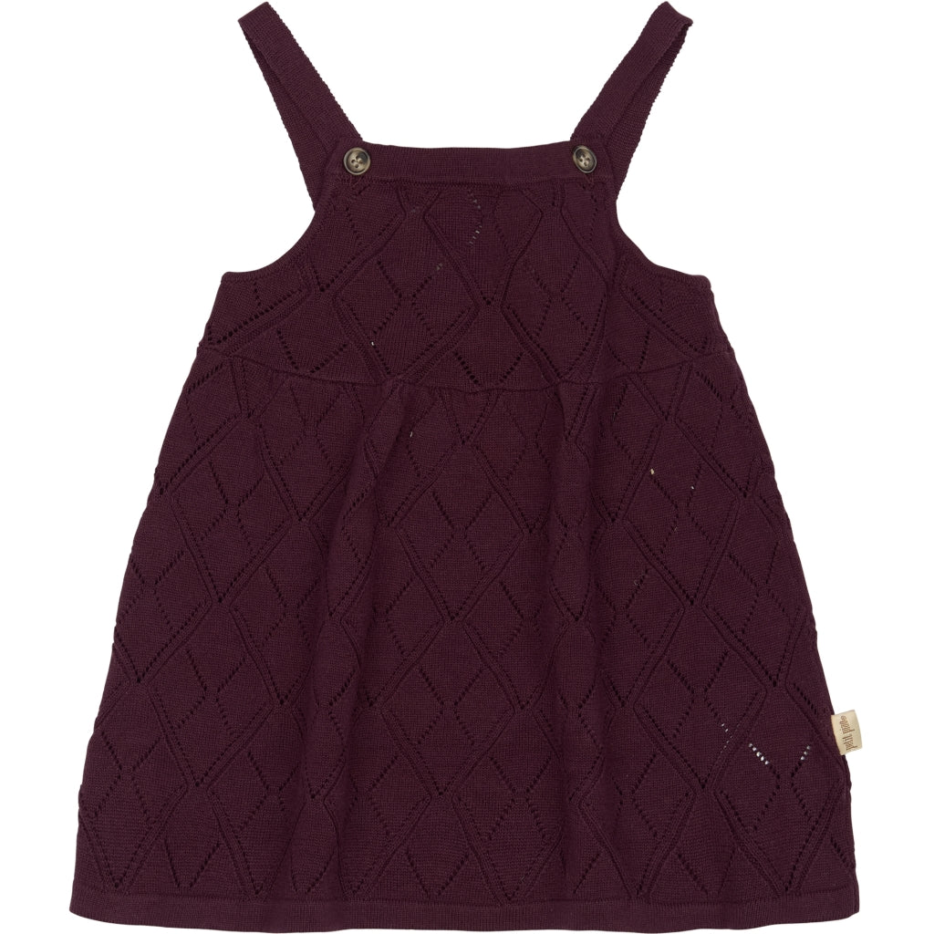 PETIT PIAO ppDalia Knit Dress Kjoler Dark Grape