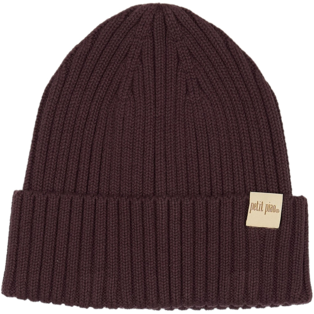 PETIT PIAO ppDanner Knit Hat Huer Coffee Bean