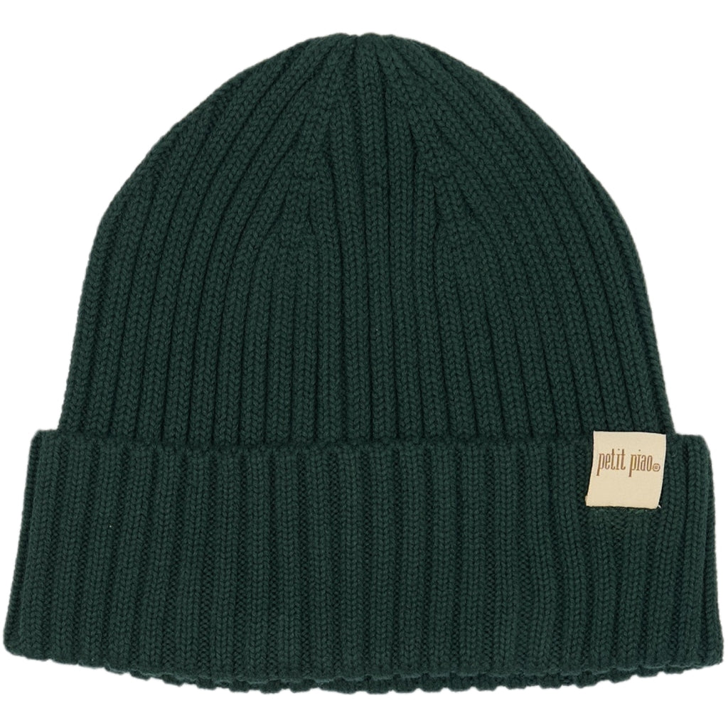PETIT PIAO ppDanner Knit Hat Huer Leaf Green