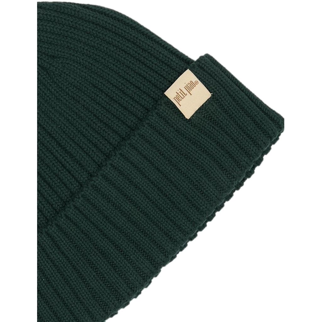 PETIT PIAO ppDanner Knit Hat Huer Leaf Green