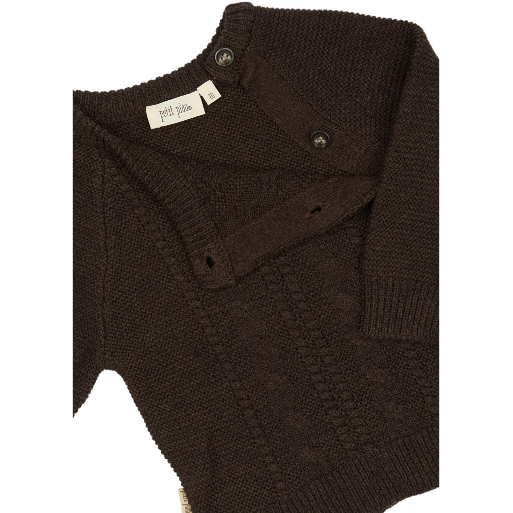 PETIT PIAO ppDaqo Knit Shirt Strik Brown