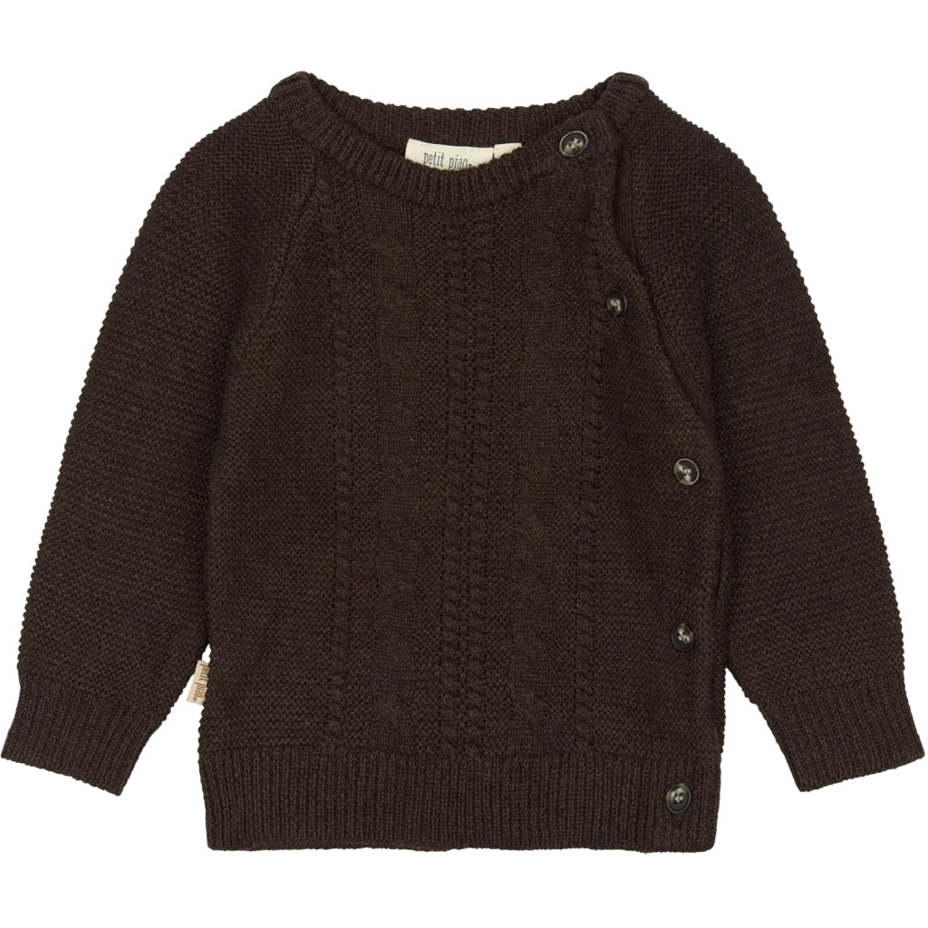 PETIT PIAO ppDaqo Knit Shirt Strik Brown