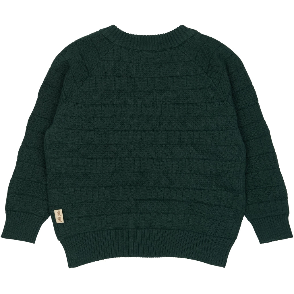 PETIT PIAO ppDo O-Neck Sailor Knit Skjorter Dark Sea