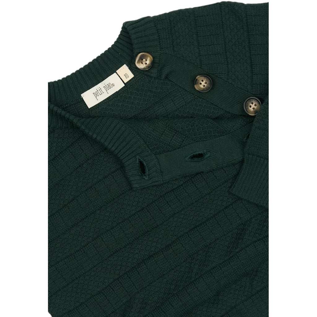 PETIT PIAO ppDo O-Neck Sailor Knit Skjorter Dark Sea