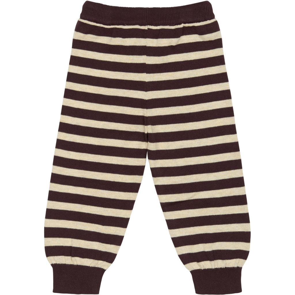 PETIT PIAO ppDos Knit Pants Strik Off White/Brown