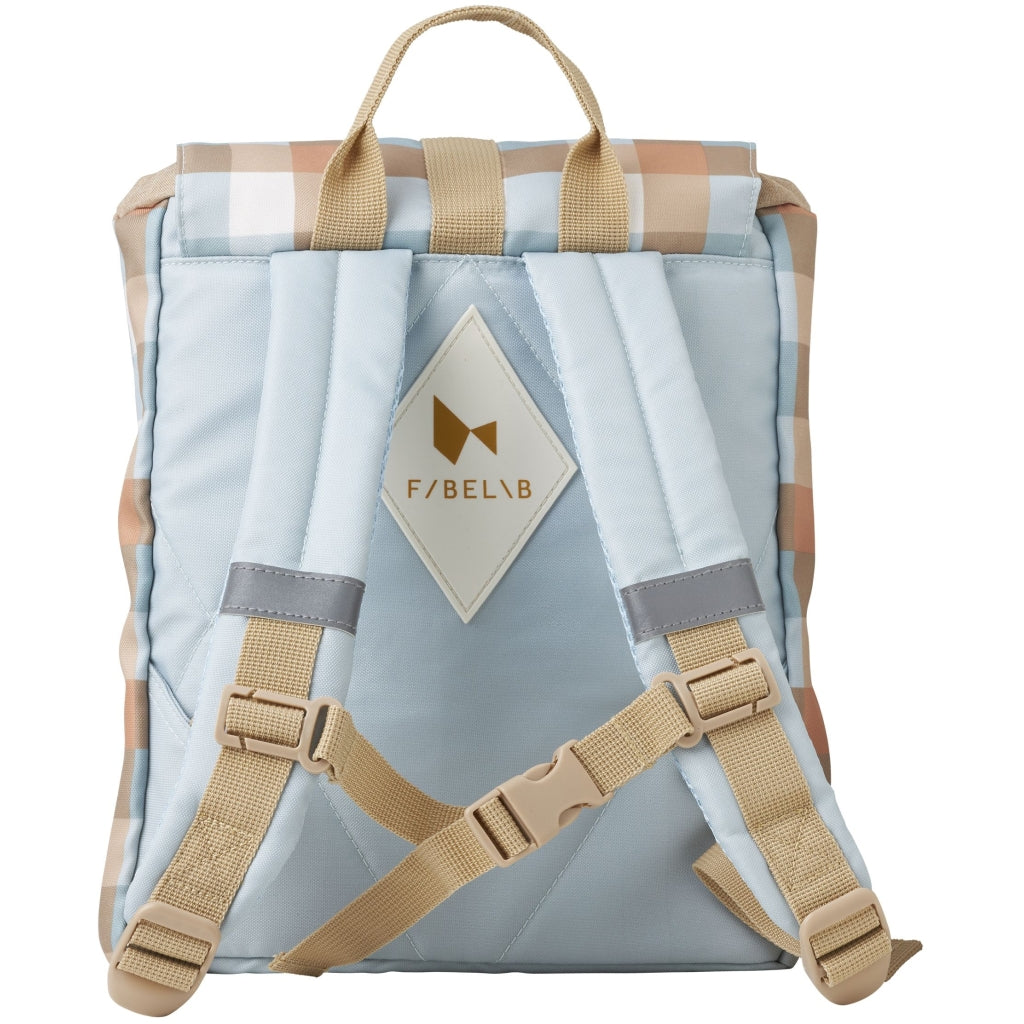 Fabelab Backpack - Small - Cottage Blue Checks Bags & Backpacks Multi Print