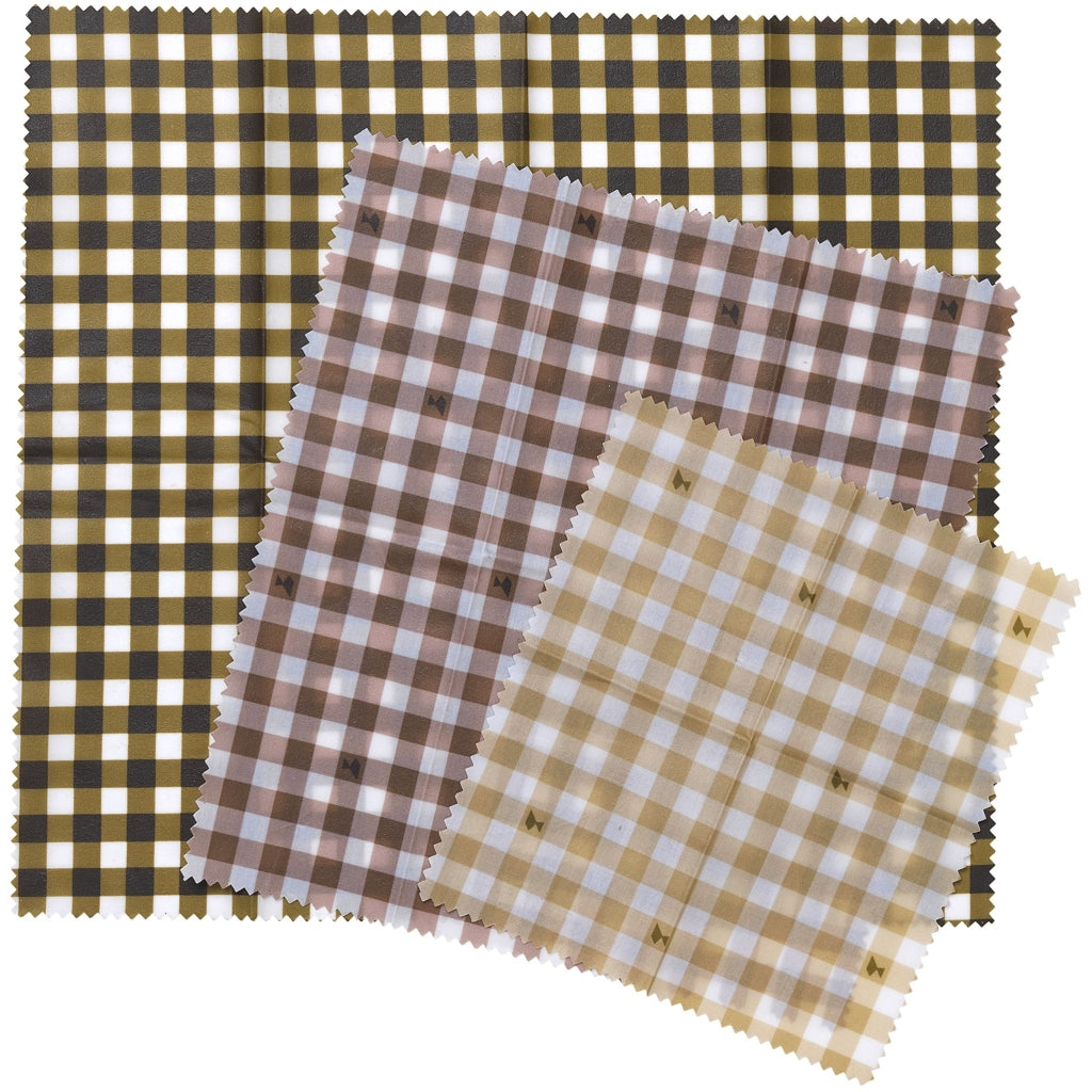Fabelab Beeswax Wraps - Ochre mix - 3 pack Lunchboxes & Containers Ochre