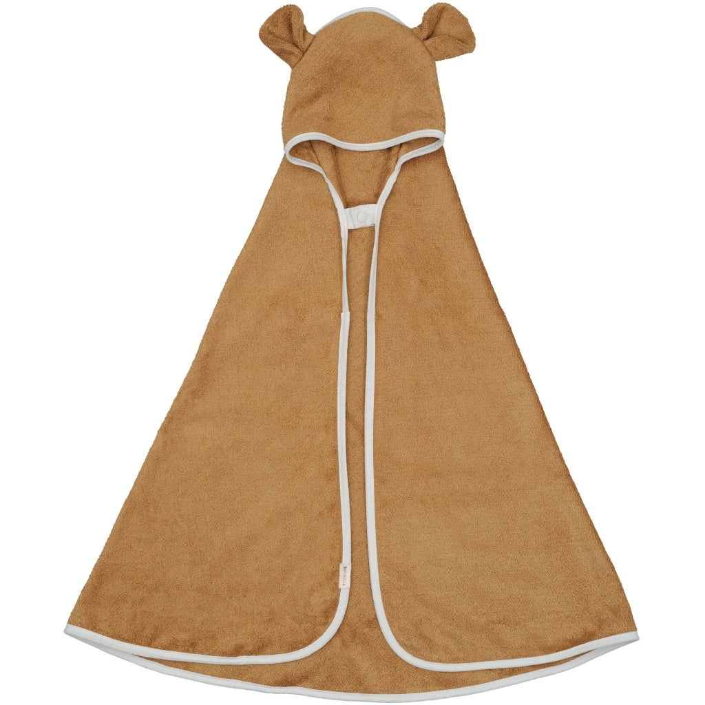 Fabelab Hooded Baby Towel - Bear - Ochre Badekåber Ochre