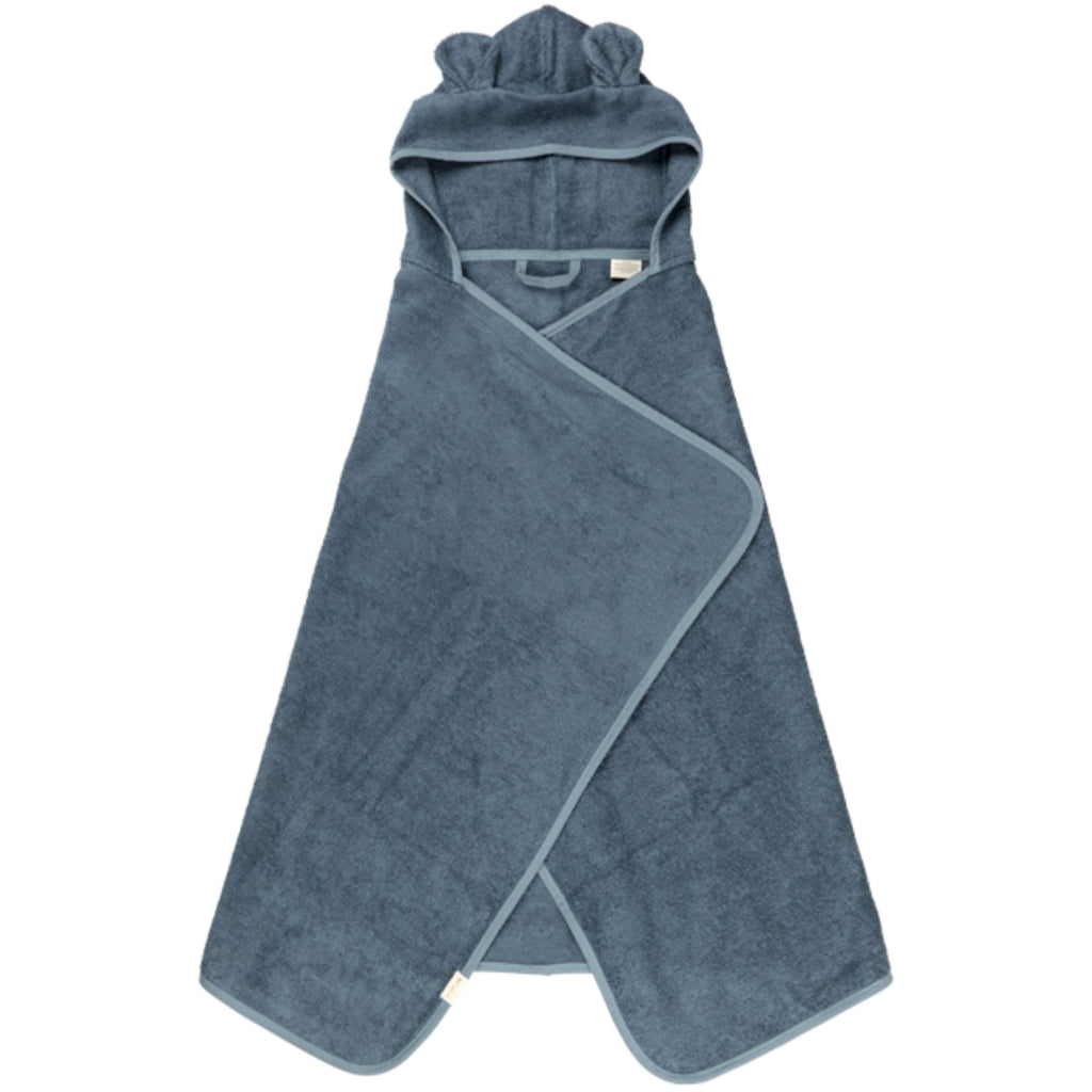Fabelab Hooded Junior Towel - Bear - Blue Spruce Badekåber Blue Spruce