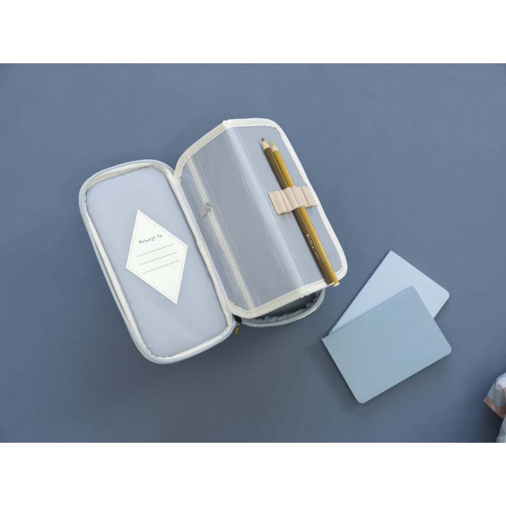 Fabelab Pencil Case - Cottage Blue Checks Bags & Backpacks Multi Print